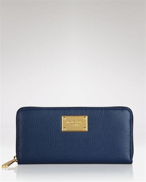 michael kors baby blue wallet|Michael Kors navy blue wallet.